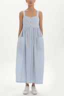 Blue Strappy  maxi dress  92374