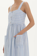 Blue Strappy  maxi dress  92374