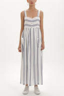 Navy Blue Strappy  maxi dress  92374