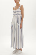 Navy Blue Strappy  maxi dress  92374