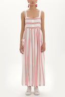 Red Strappy  maxi dress  92374