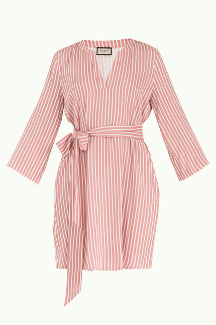 Kemerli Bol Kesim Mini Elbise 92383