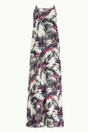 Patterned Spaghetti straps Printed maxi dress 92392