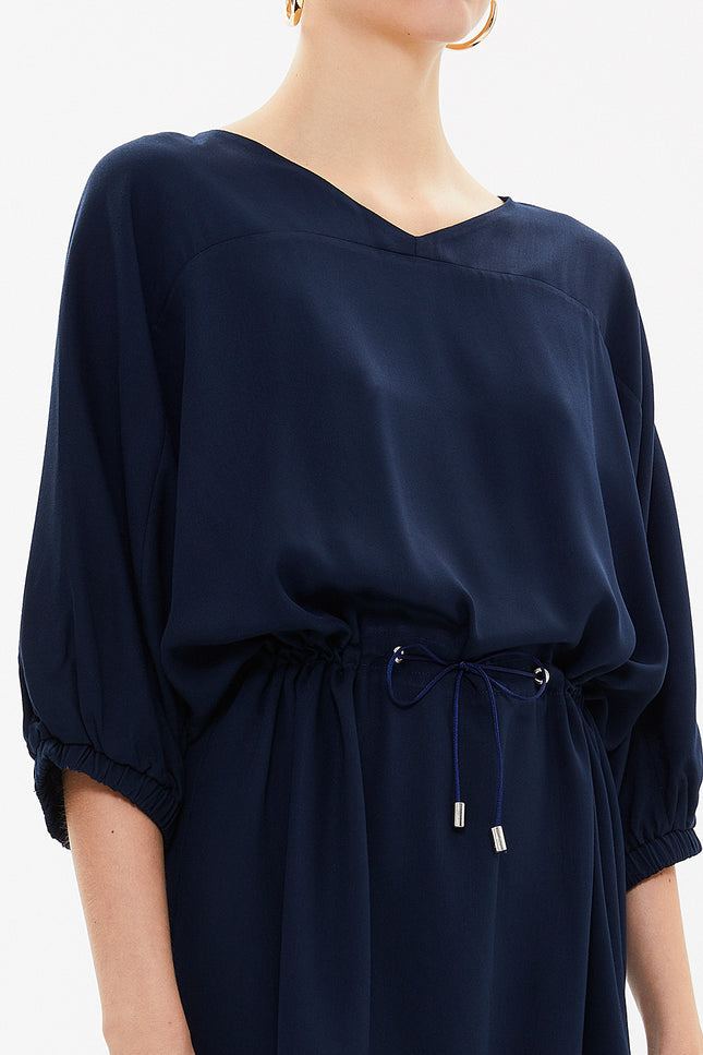 Bağcıklı Bol Kesim Mini Elbise 92407