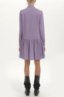 Lilac Button wide cut mini dress 92411