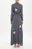 Smoked Embroidered maxi dress 92432