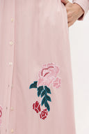 Salmon Embroidered maxi dress 92432