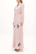 Salmon Embroidered maxi dress 92432