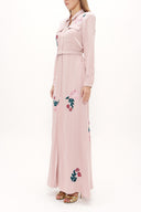 Salmon Embroidered maxi dress 92432