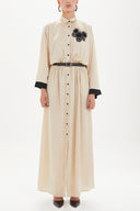 Mink Belted maxi dress 92433