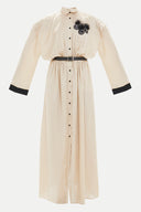 Mink Belted maxi dress 92433