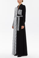 Black Wide cut maxi dress 92569