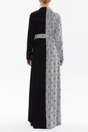 Black Wide cut maxi dress 92569