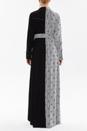 Black Wide cut maxi dress 92569