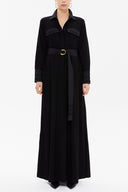 Black Waistband, pocket maxi dress 92588