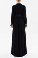 Black White Waistband, pocket maxi dress 92588
