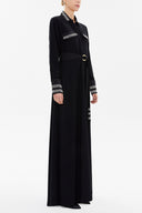Black White Waistband, pocket maxi dress 92588