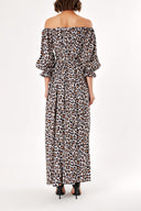 Pars Off Shoulder Wide Cut Dress 92635