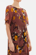 Dried Rose Pleated mini dress 92638