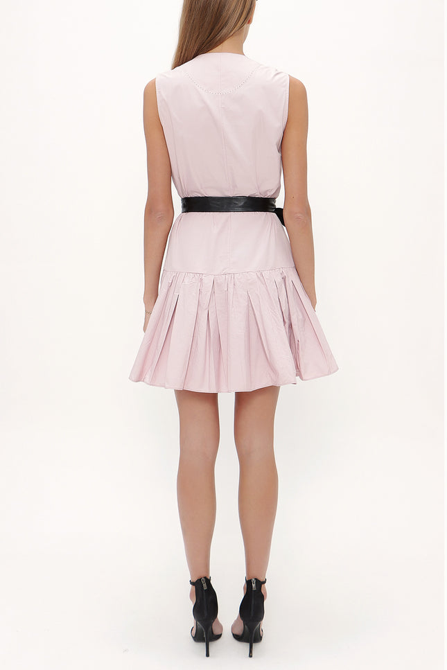 Büzgülü Kolsuz Mini Elbise 92703