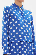 Spotted Pleated mini dress 92725