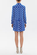 Spotted Pleated mini dress 92725