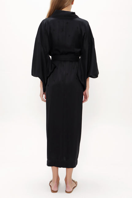 Uzun Kimono Kemerli Elbise 92737