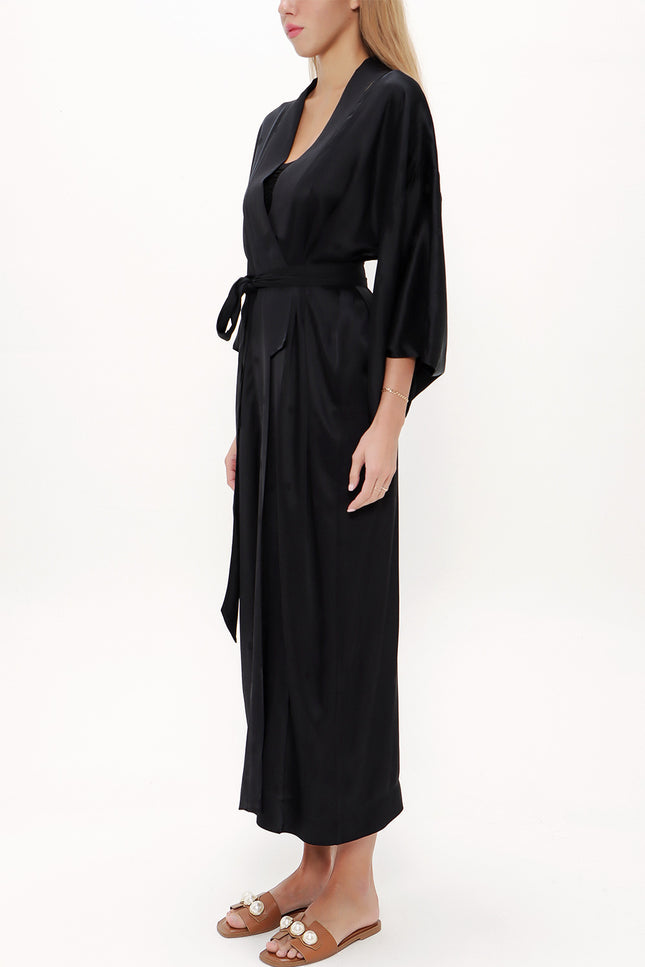 Uzun Kimono Kemerli Elbise 92737