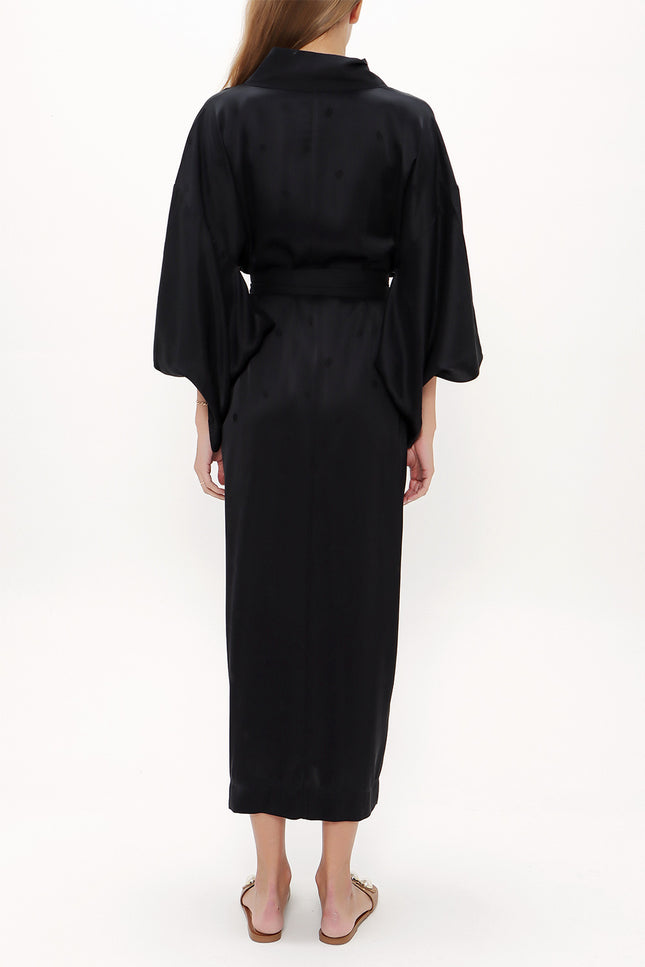 Uzun Kimono Kemerli Elbise 92737