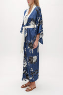 Oil Long kimono belted dress 92737