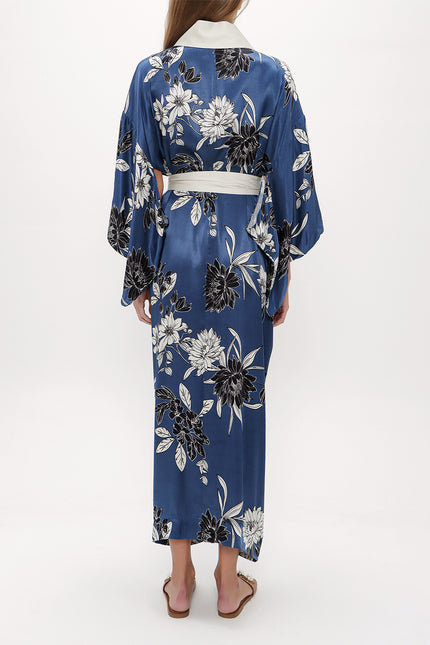 Uzun Kimono Kemerli Elbise 92737