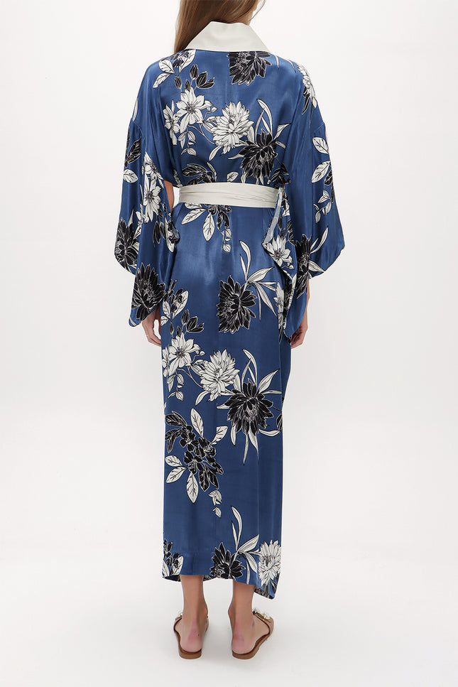 Uzun Kimono Kemerli Elbise 92737