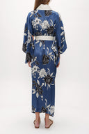 Oil Long kimono belted dress 92737