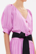 Lilac V-neck maxi dress 92761