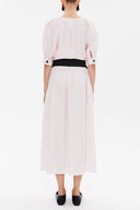 Pink V-neck maxi dress 92761