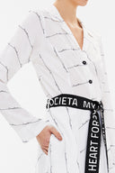 White Crushed midi dress 92789
