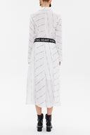 White Crushed midi dress 92789
