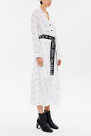 White Crushed midi dress 92789