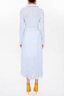 Blue Crushed midi dress 92789
