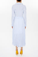 Blue Crushed midi dress 92789