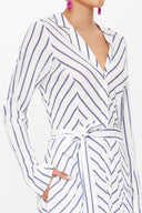 Navy Blue Crushed midi dress 92789