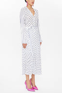 Navy Blue Crushed midi dress 92789