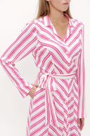 Pink Crushed midi dress 92789