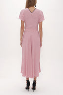Pink Short sleeve maxi dress 92831