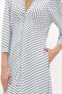 Blue V-neck maxi dress 92840