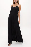 Black Crystal gems sleeveless maxi dress 92849