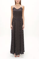 Spotted Crystal gems sleeveless maxi dress 92849