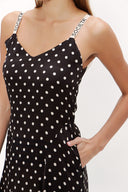 Spotted Crystal gems sleeveless maxi dress 92849