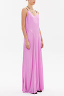 Lilac Crystal gems sleeveless maxi dress 92850