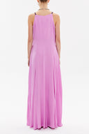Lilac Crystal gems sleeveless maxi dress 92850